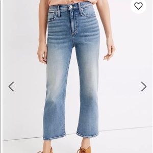 Madewell Slim Wide leg jeans in Reggie Wash